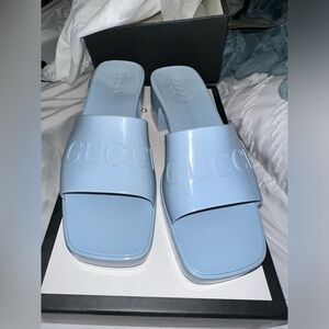 Blue Gucci Heels